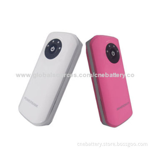 External 5200m High-capacity Power Banks with CE, UL, FCC Marks, Applying to Electronics